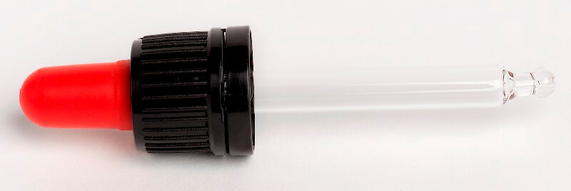 Pipettenmonturen Glas für Medizin-Flaschen | verschiedene Größen | Safe-Pack 100 Stück