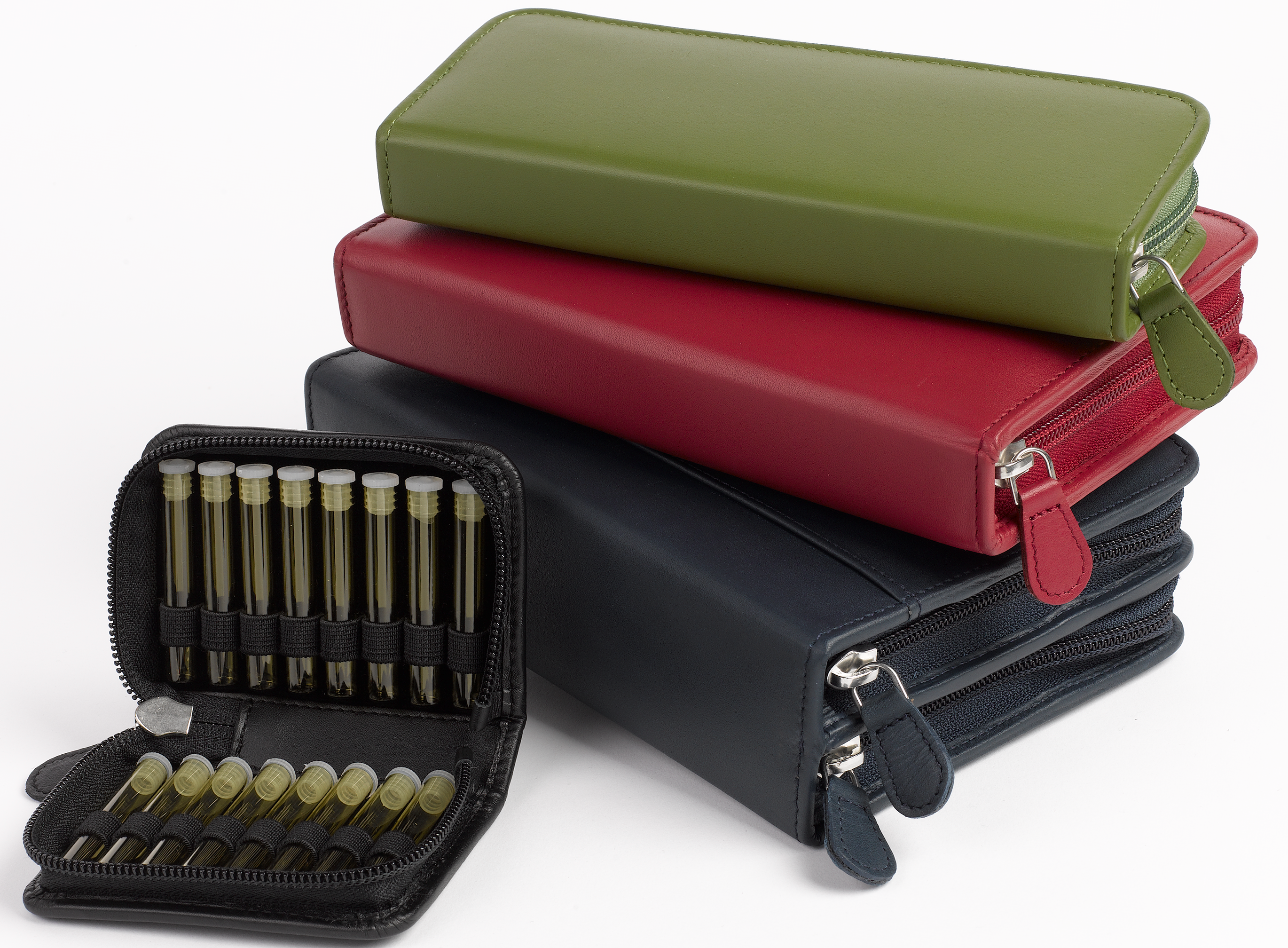 Hausapotheke Globuli Leder (ohne Gläser) | RFID | 16-560 Schlaufen| OMEO®