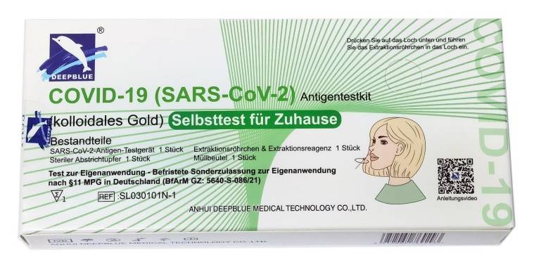 Deepblue Covid-19 Antigen-Schnelltest Laientest